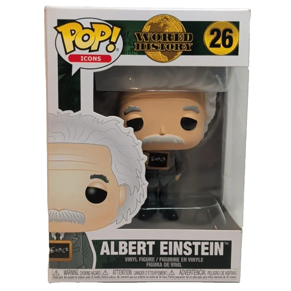 Funko Pop Icons #26 Albert Einstein – World History Vinyl Figure w/ Box - Picture 1 of 6